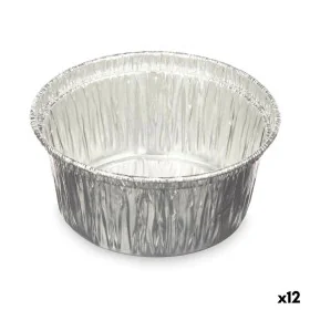 Ensemble de plats pour la cuisine Jetable Rond Aluminium 8,5 x 8 x 8,5 cm (12 Unités) de Kinvara, Moules jetables - Réf : S36...