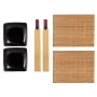 Sushi Set Black Ceramic Bamboo (6 Units) by Kinvara, Plates and dishes - Ref: S3629541, Price: 32,95 €, Discount: %