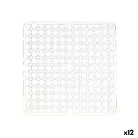 Tapis Antidérapant Transparent Plastique 28 x 0,1 x 28 cm Évier (12 Unités) de Kinvara, Étagères et supports - Réf : S3629556...