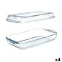 Tray with lid Borcam Transparent Borosilicate Glass 1,9 L (4 Units) by Pasabahce, Roasting Pans - Ref: S3629618, Price: 33,08...