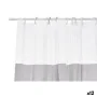 Rideau de Douche Transparent 180 x 180 cm Gris Plastique PEVA (12 Unités) de Berilo, Rideaux, crochets et revêtements de douc...