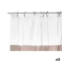 Shower Curtain Transparent 180 x 180 cm Beige Plastic PEVA (12 Units) by Berilo, Shower curtains, hooks and casings - Ref: S3...