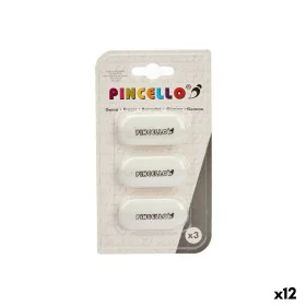 Conjunto de Borrachas Branco (12 Unidades) de Pincello, Corretores e borrachas - Ref: S3629720, Preço: 11,01 €, Desconto: %