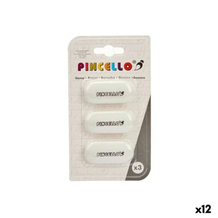 Conjunto de Borrachas Branco (12 Unidades) de Pincello, Corretores e borrachas - Ref: S3629720, Preço: 10,58 €, Desconto: %