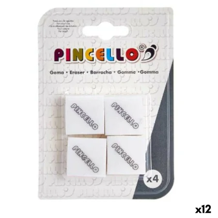 Conjunto de Borrachas Branco (12 Unidades) de Pincello, Corretores e borrachas - Ref: S3629722, Preço: 9,89 €, Desconto: %