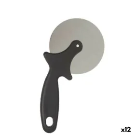 Pizza Cutter Black Silver Stainless steel Plastic 21 x 1,5 x 10 cm (12 Units) by Kinvara, Pizza Cutters - Ref: S3629749, Pric...