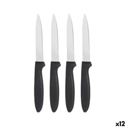 Set di Coltelli Nero Argentato Acciaio inossidabile Plastica 19,5 x 2 x 1 cm (12 Unità) di Kinvara, Coltelli - Rif: S3629753,...