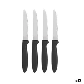 Knife Set Black Silver Stainless steel Plastic 19,5 cm (12 Units) by Kinvara, Knives - Ref: S3629755, Price: 19,98 €, Discoun...