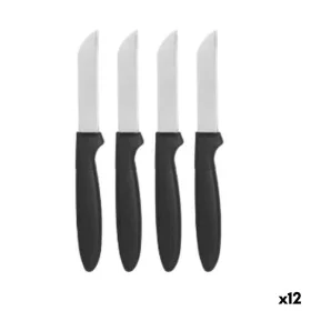 Peeler Knife Set Black Silver Stainless steel Plastic 17,2 cm (12 Units) by Kinvara, Paring & Peeling Knives - Ref: S3629757,...