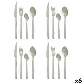 Besteck-Set Mattierend Silberfarben Edelstahl (6 Stück) von Kinvara, Besteck-Sets - Ref: S3629777, Preis: 61,27 €, Rabatt: %