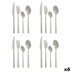 Cutlery Set Matt Silver Stainless steel (6 Units) by Kinvara, Cutlery sets - Ref: S3629777, Price: 61,27 €, Discount: %