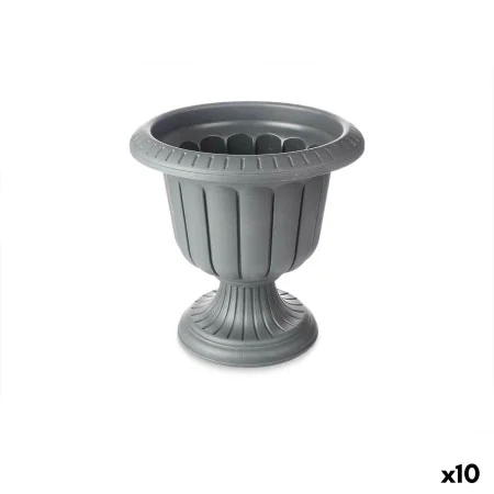 Planter Wineglass Anthracite Plastic 35 x 34,7 x 35 cm (10 Units) by Ibergarden, Cachepots - Ref: S3629855, Price: 61,79 €, D...