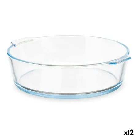 Recipiente de Cozinha Com pegas Transparente Vidro de Borosilicato 1,6 L 23 x 6 x 20 cm (12 Unidades) de Vivalto, Pratos e fo...