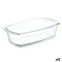 Recipiente de Cozinha Com pegas Transparente Vidro de Borosilicato 1,6 L 27 x 7,2 x 14 cm (12 Unidades) de Vivalto, Pratos e ...