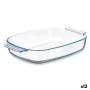 Serving Platter With handles Transparent Borosilicate Glass 2 L 30,2 x 6 x 19,6 cm (12 Units) by Vivalto, Plates and dishes -...