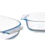 Serving Platter With handles Transparent Borosilicate Glass 2 L 30,2 x 6 x 19,6 cm (12 Units) by Vivalto, Plates and dishes -...