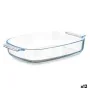 Serving Platter With handles Transparent Borosilicate Glass 2,7 L 34,4 x 6,1 x 22,3 cm (12 Units) by Vivalto, Plates and dish...