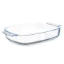 Fuente de Cocina Con asas Transparente Vidrio de Borosilicato 2,7 L 34,4 x 6,1 x 22,3 cm (12 Unidades) de Vivalto, Platos y f...