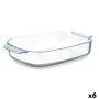 Fuente de Cocina Con asas Transparente Vidrio de Borosilicato 3,8 L 38 x 6,5 x 25,4 cm (6 Unidades) de Vivalto, Platos y fuen...