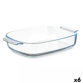 Plat à Gratin Avec des poignées Transparent Verre Borosilicaté 3,8 L 38 x 6,5 x 25,4 cm (6 Unités) de Vivalto, Plats et plate...