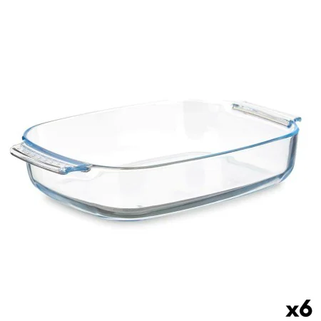 Teglia da Cucina Con manici Trasparente Vetro Borosilicato 3,8 L 38 x 6,5 x 25,4 cm (6 Unità) di Vivalto, Piatti e teglie - R...