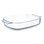 Fuente de Cocina Con asas Transparente Vidrio de Borosilicato 3,8 L 38 x 6,5 x 25,4 cm (6 Unidades) de Vivalto, Platos y fuen...