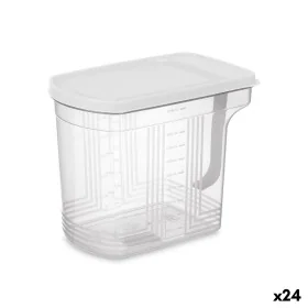 Kühlschrank Organizer Grau Durchsichtig Kunststoff 2,5 L 20,5 x 17 x 13 cm (24 Stück) von Kinvara, Lagerung von Lebensmitteln...