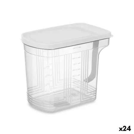 Contenitore per Frigorifero Grigio Trasparente Plastica 2,5 L 20,5 x 17 x 13 cm (24 Unità) di Kinvara, Conservazione di alime...