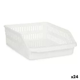 Contenitore per Frigorifero Bianco Plastica 26 x 9,3 x 30,5 cm (24 Unità) di Kinvara, Conservazione di alimenti - Rif: S36298...