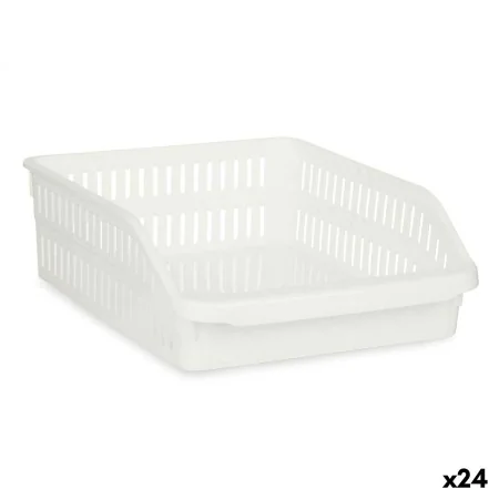 Organizador para Nevera Blanco Plástico 26 x 9,3 x 30,5 cm (24 Unidades) de Kinvara, Almacenamiento de alimentos - Ref: S3629...