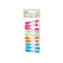 Pinzas para la Ropa Multicolor Silicona Plástico 10 Piezas Set (24 Unidades) de BigBuy Home, Pinzas para tender la ropa - Ref...