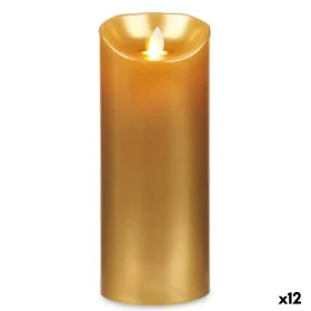 LED Candle Golden 8 x 8 x 20 cm (12 Units) by Acorde, Candle Lights - Ref: S3629974, Price: 55,42 €, Discount: %