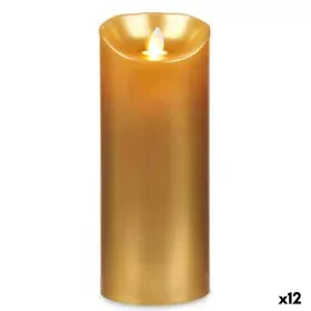 LED Candle Golden 8 x 8 x 20 cm (12 Units) by Acorde, Candle Lights - Ref: S3629974, Price: 56,53 €, Discount: %