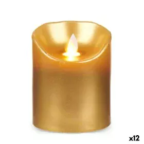 LED Candle Golden 8 x 8 x 10 cm (12 Units) by Acorde, Candle Lights - Ref: S3629982, Price: 39,83 €, Discount: %