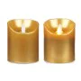 LED Candle Golden 8 x 8 x 10 cm (12 Units) by Acorde, Candle Lights - Ref: S3629982, Price: 39,83 €, Discount: %