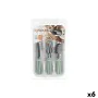 Set de Cubiertos Verde Plateado Acero Inoxidable Plástico (6 Unidades) de Kinvara, Juegos de cubertería - Ref: S3630009, Prec...