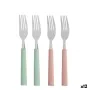 Fork Set Green Pink Silver Stainless steel Plastic 18,7 cm (12 Units) by Kinvara, Forks - Ref: S3630013, Price: 19,66 €, Disc...