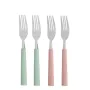 Fork Set Green Pink Silver Stainless steel Plastic 18,7 cm (12 Units) by Kinvara, Forks - Ref: S3630013, Price: 19,66 €, Disc...