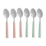 Set of Spoons Green Pink Silver Stainless steel Plastic 18,7 cm (12 Units) by Kinvara, Spoons - Ref: S3630015, Price: 19,05 €...