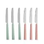 Knife Set Green Pink Silver Stainless steel Plastic (12 Units) by Kinvara, Knives - Ref: S3630017, Price: 19,98 €, Discount: %