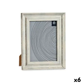 Marco de Fotos Marrón Plateado Madera Cristal Plástico 21 x 2 x 26 cm (6 Unidades) de Gift Decor, Marcos de pared y mesa - Re...