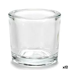 Bougeoir Transparent verre 6,5 x 6 x 6,5 cm (12 Unités) de Gift Decor, Bougeoirs et chandeliers - Réf : S3630101, Prix : 12,7...