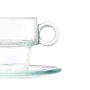 Tasse avec sous-tasse Transparent verre 90 ml (6 Unités) de Vivalto, Tasses - Réf : S3630104, Prix : 7,61 €, Remise : %