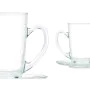 Cup with Plate Transparent Glass 200 ml (6 Units) by Vivalto, Cups - Ref: S3630106, Price: 10,51 €, Discount: %