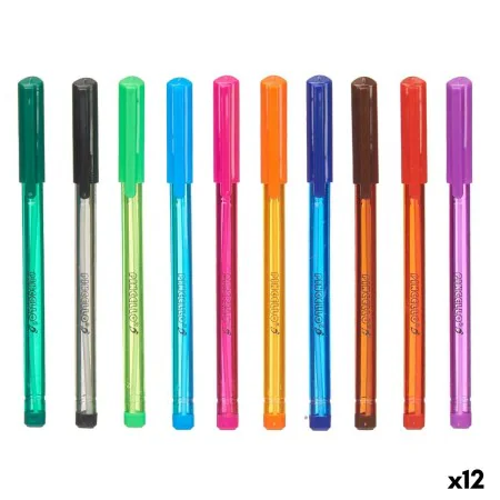 Set de Bolígrafos Multicolor (12 Unidades) de Pincello, Bolígrafos de bola - Ref: S3630113, Precio: 19,36 €, Descuento: %