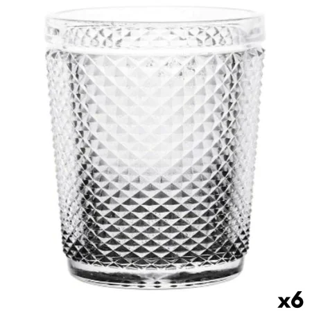 Glass Diamond Transparent Anthracite Glass 300 ml (6 Units) by Vivalto, Tumblers - Ref: S3630140, Price: 10,51 €, Discount: %