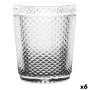 Copo Diamante Transparente Antracite Vidro 300 ml (6 Unidades) de Vivalto, Copos de água e uísque - Ref: S3630140, Preço: 10,...