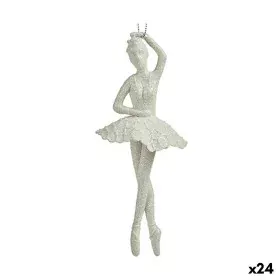 Adorno Natalício Bailarina Branco Plástico Purpurina 6,7 x 16 x 6,7 cm (24 Unidades) de Krist+, Natal - Ref: S3630164, Preço:...