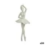 Weihnachtsschmuck Ballerina Weiß Kunststoff Glitzernd 6,7 x 16 x 6,7 cm (24 Stück) von Krist+, Weihnachten - Ref: S3630164, P...