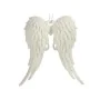 Christmas bauble Angel Wings White Plastic Glitter 13 x 14,5 x 2,5 cm (24 Units) by Krist+, Christmas - Ref: S3630165, Price:...